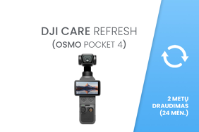 DJI Care Refresh (DJI Osmo Pocket 4) EU 24 mėn. draudimas