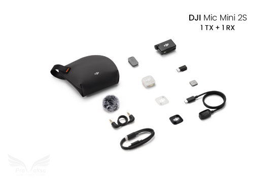 DJI Mic Mini 2s mikrofonų sistema / 1TX+1RX