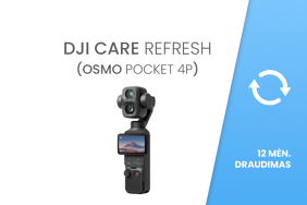 DJI Care Refresh (DJI Osmo Pocket 4P) EU 12 mėn. draudimas / pratęsimas