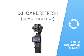 DJI Care Refresh (DJI Osmo Pocket 4P) EU 24 mėn. draudimas 
