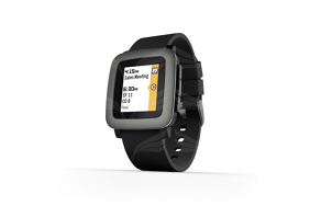 Pebble Time Black išmanusis laikrodis