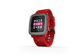 Pebble Time Red išmanusis laikrodis