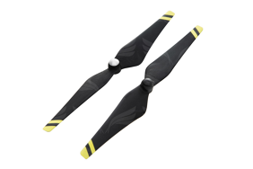 DJI P3 karboniniai propeleriai 9450 / Carbon Fiber Self-tightening Rotor (composite hub, black with yellow stripes) 1 pair