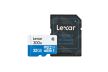 Lexar 32GB microSDHC C10 300x with adapter high speed / Reads microSD, microSDHC, and M2 memory cards