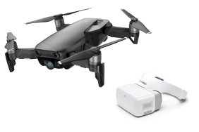 DJI Mavic Air Fly More Combo dronas Onikso Juodumo spalvos / Onyx Black + GJI Goggles